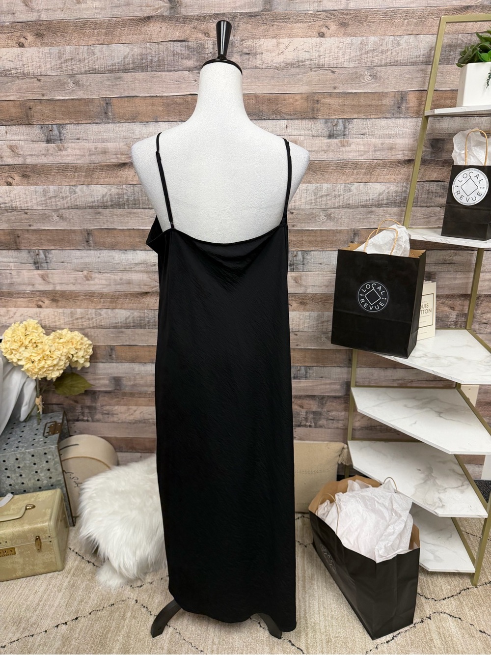 GAP Black Spaghetti Strap Maxi Dress - Picture 3 of 5